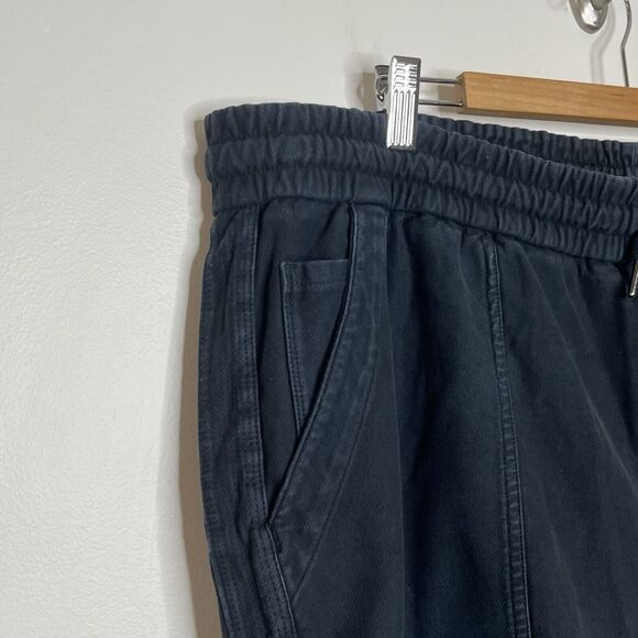 Athleta Farallon Bermuda Shorts Faded Black Womens 24 Cotton Knit Drawstring - Picture 4 of 9